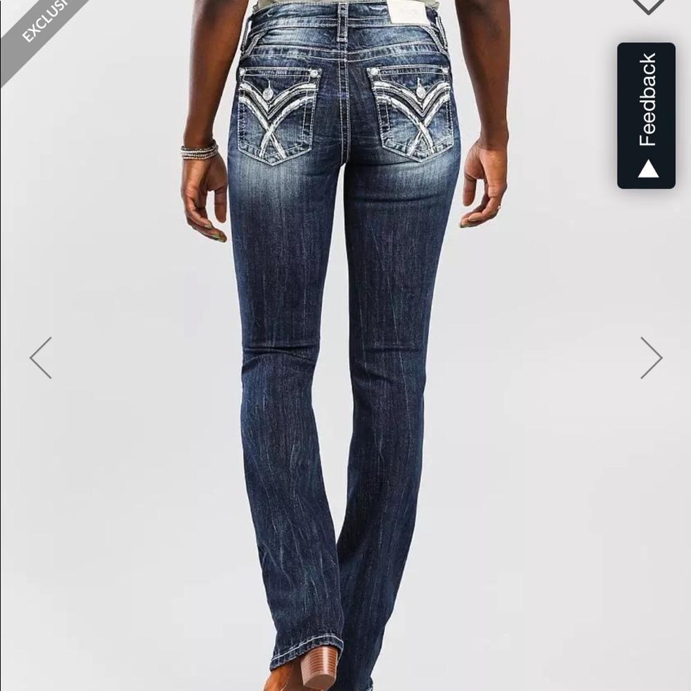 New- Miss Me Jeans- Mid-rise- Standard Slim Boot